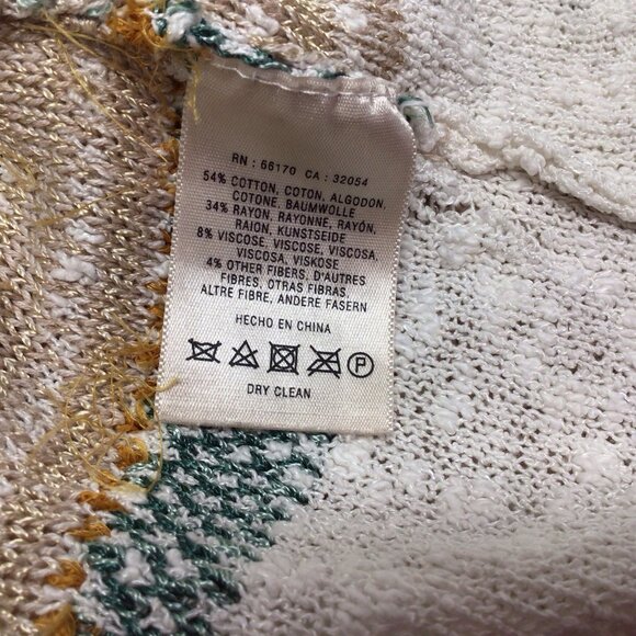 SPARROW ANTHROPOLOGIE Cardigan Sweater Hoodie Size Small Beige Print - Picture 8 of 10